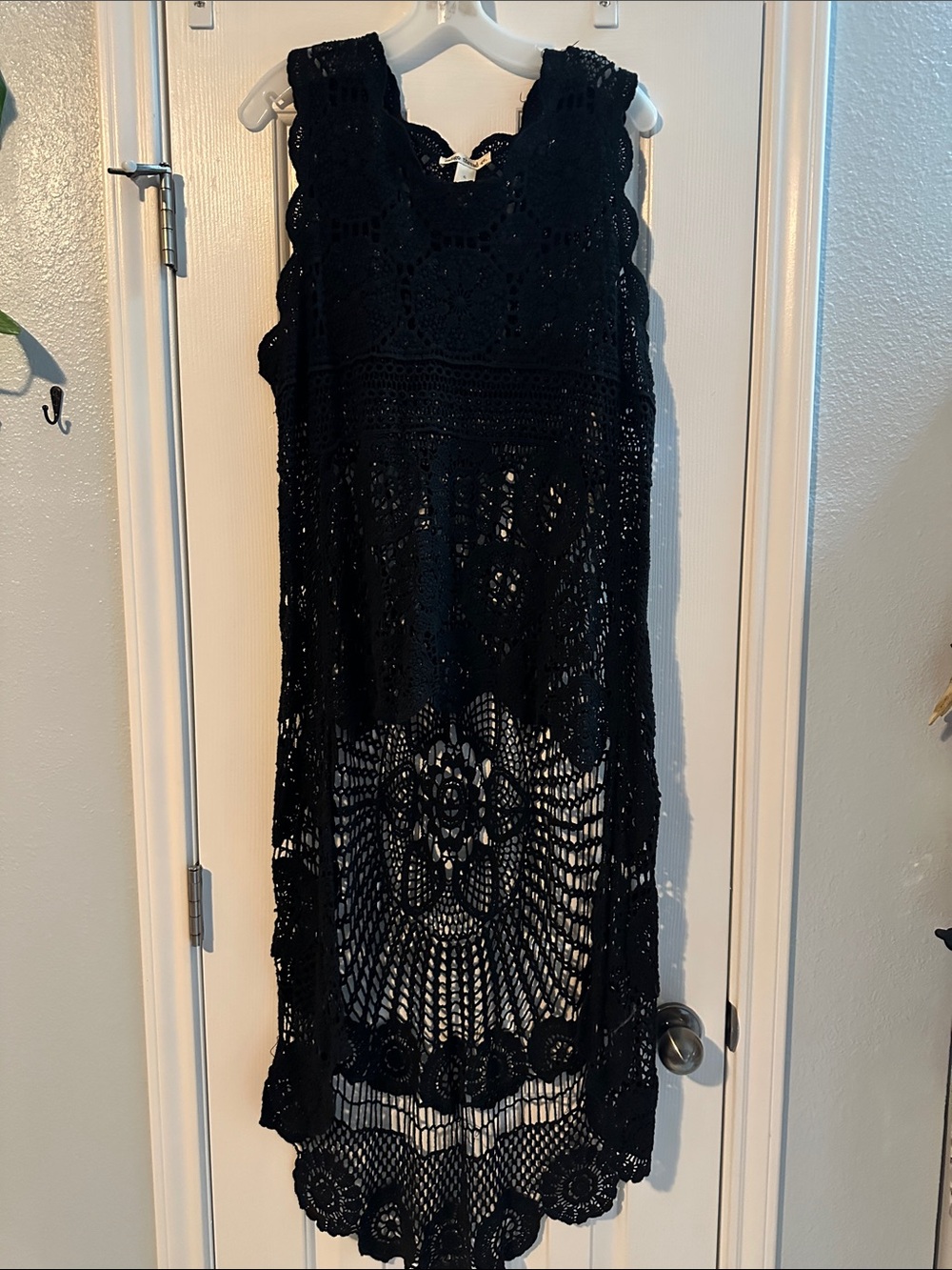 Crotchet High Low Blouse In Black NWT Women’s XL Festival Boho Whimsigoth